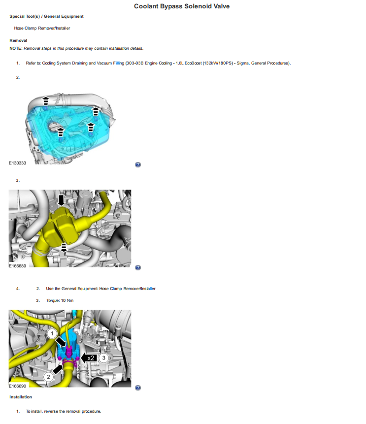 FORD FIESTA WZ 1.6L ECOBOOST 2014-2015