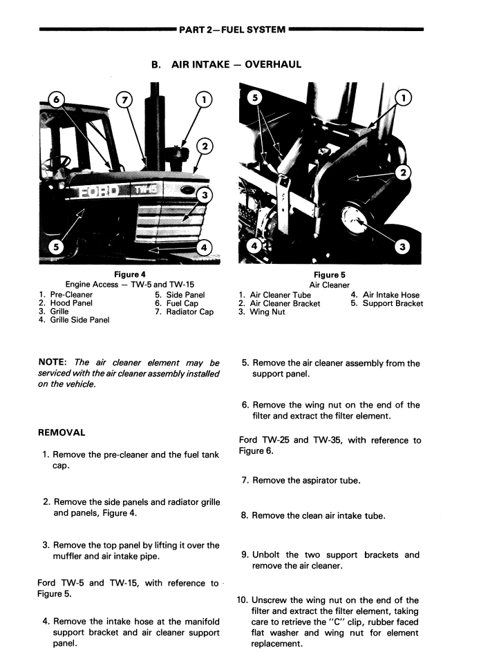 FORD NEW HOLLAND TW5 TW15 TW25 TW35 8530 8630 8730 8830 TRACTOR