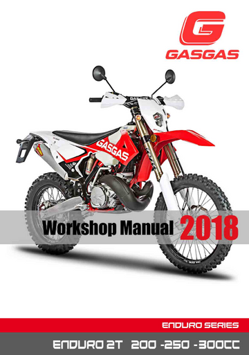 GASGAS ENDURO 200CC 250CC 300CC 2T 2 STROKE 2017-2020 SERVICE REPAIR MANUAL