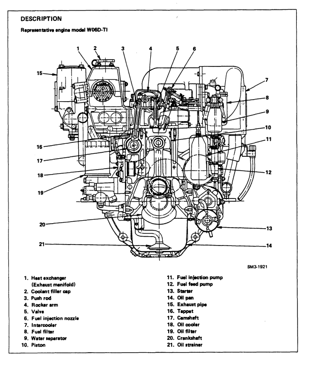 HINO W06D W06D-TI DIESEL ENGINE