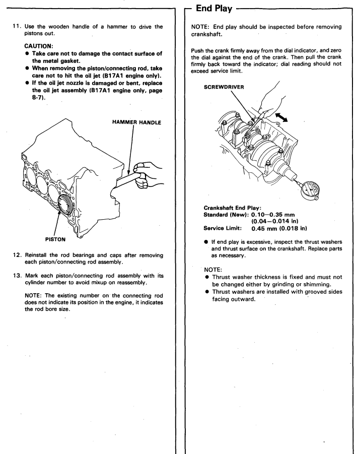 HONDA INTEGRA 1989-1993 1.7L 1.8L