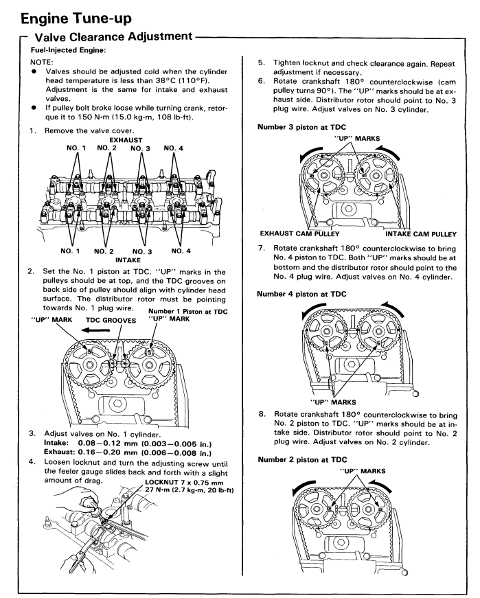 HONDA PRELUDE 2.0L B20A6 1984-1991 WORKSHOP SERVICE REPAIR MANUAL