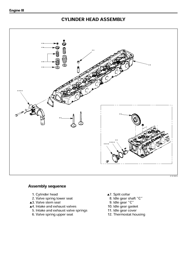 ISUZU AA-6SD1T 6SD1 INDUSTRIAL DIESEL ENGINE