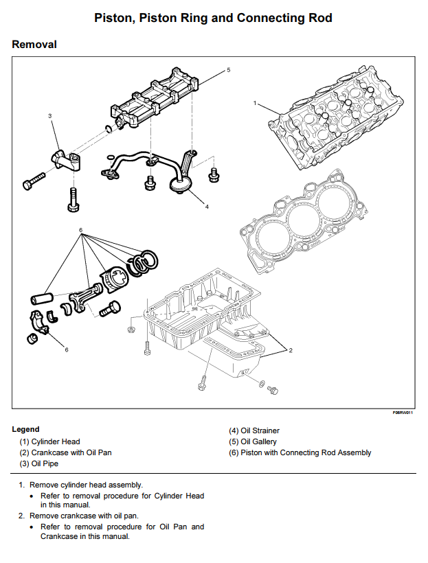 ISUZU HOLDEN 6VD1 3.2L 6VE1 3.5L PETROL ENGINE