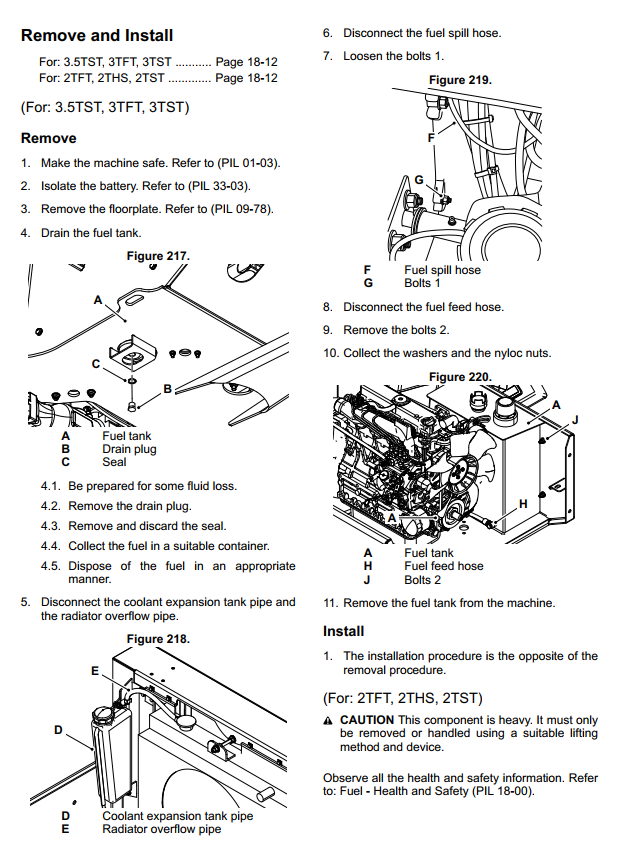 JCB 2TFT 2THS 2TST 3.5TST 3TFT 3TST DUMPER