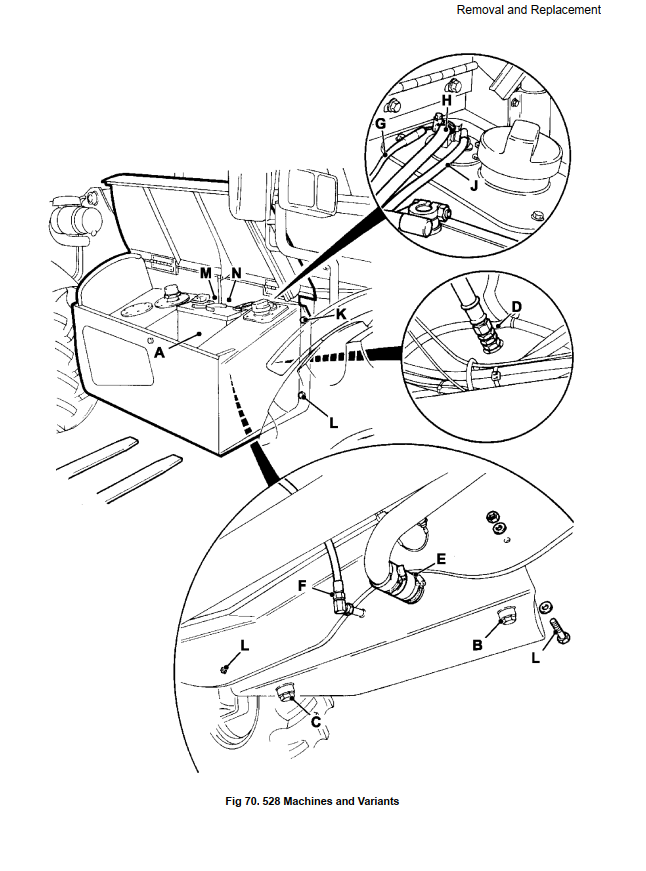 JCB 526 526S 528-70 528S REAR ENGINE LOADALL