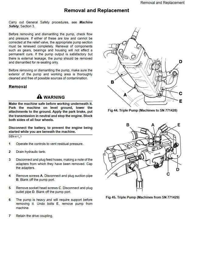JCB 530-70 532-120 533-105 535-60 535-95 535-125 535-140 SIDE ENGINE LOADALL