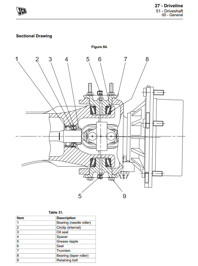 JCB SD 55 AXLE