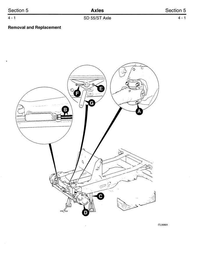JCB SD 55 ST AXLE