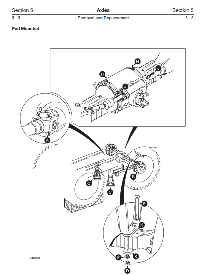 JCB SD 55-3 PIECE AXLES DRIVETRAIN SYSTEMS