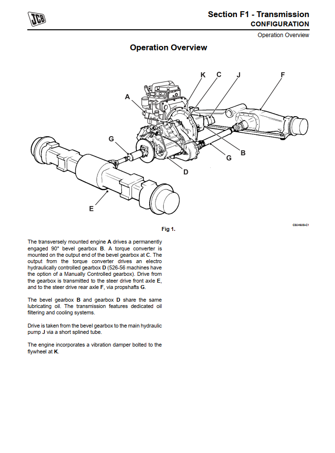 JCB SH SL ENGINES SIDE ENGINE LOADALLS