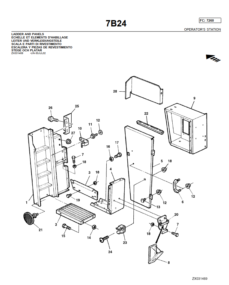 JOHN DEERE 6650 6750 6850 6950 FORAGE HARVESTERS PARTS CATALOG