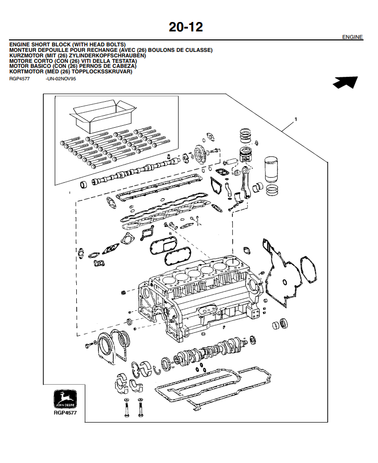 JOHN DEERE 8110 8210 8310 8410 TRACTOR