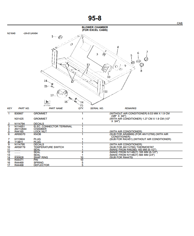 JOHN DEERE 9900 9930 9935 9940 9950 COTTON PICKER HARVESTER PARTS CATALOG