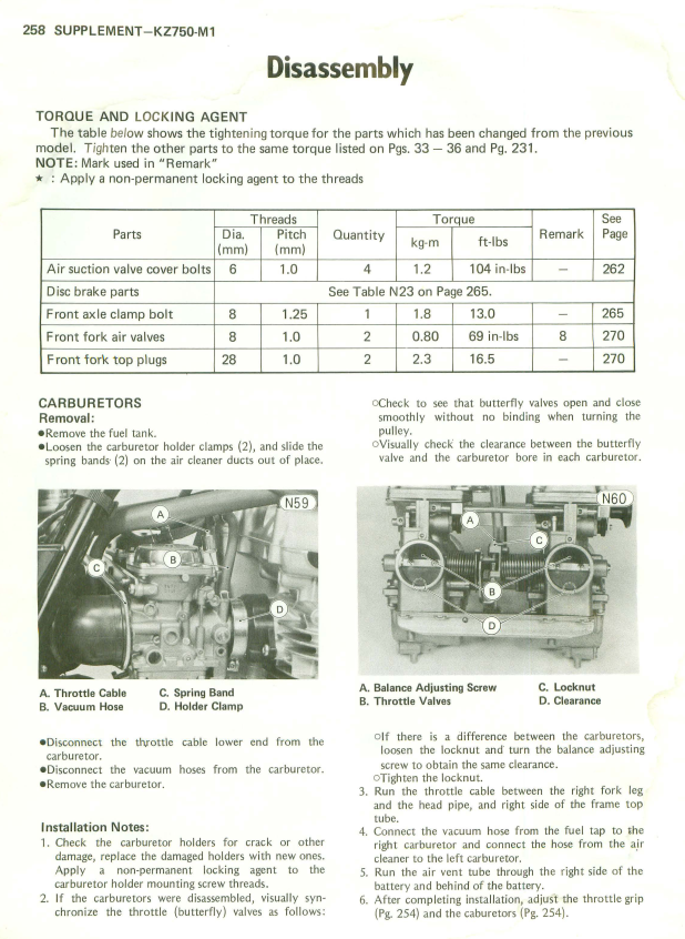KAWASAKI KZ750 TWIN CYLINDER 1979-1984 MOTORCYCLE