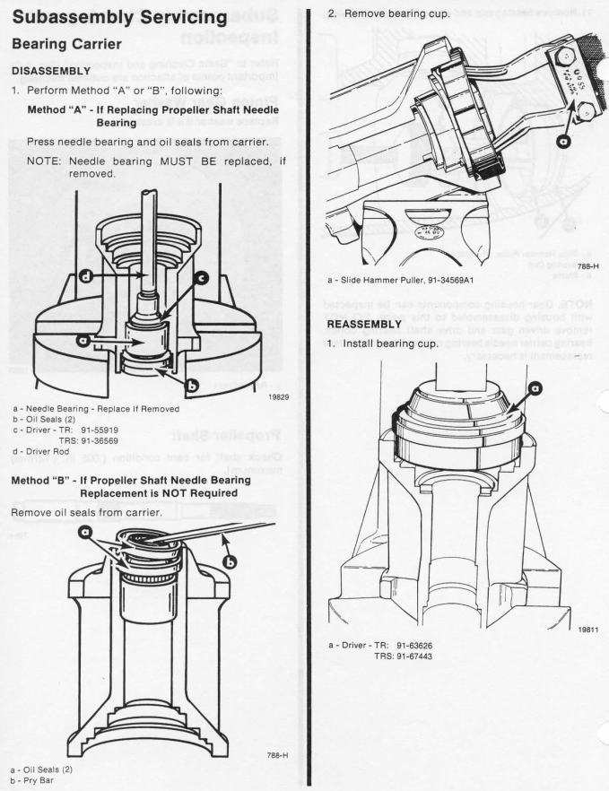 MERCURY MERCRUISER STERN DRIVE TR TRS #5