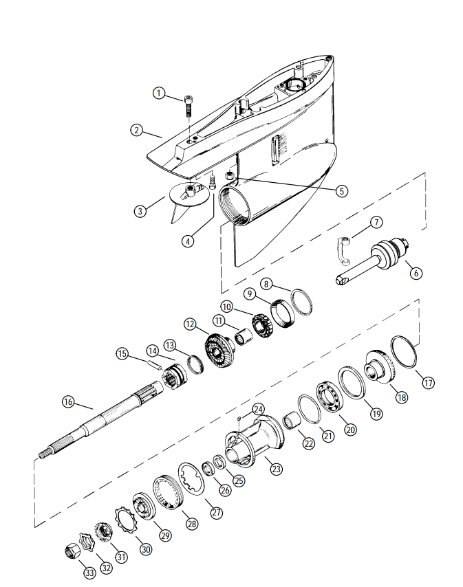 MERCURY MERCRUISER STERNDRIVE R MR ALPHA 1 ALPHA 1 SS # 6