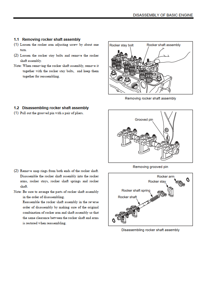 MITSUBISHI L SERIES L2A L2C L2E L3A L3C L3E DIESEL ENGINE