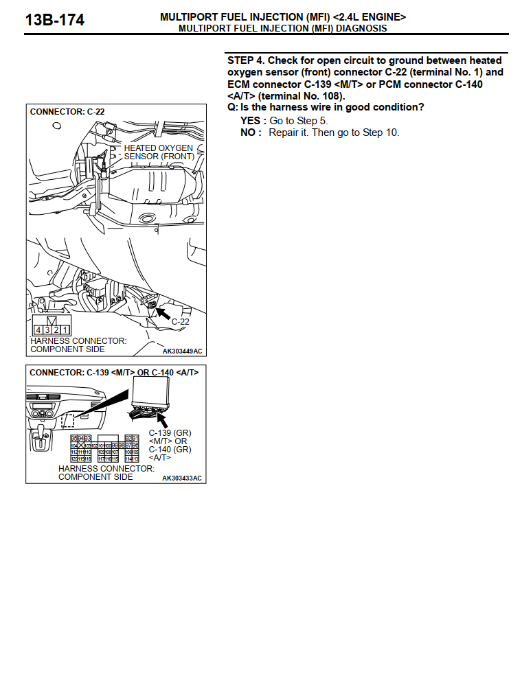 MITSUBISHI LANCER CH 2.0L 2.4L 2003-2007