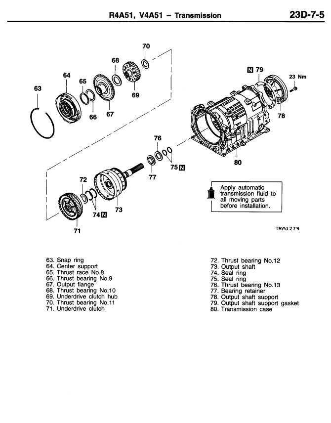 MITSUBISHI PAJERO TRITON R4A51 V4A51 AUTO TRANSMISSION