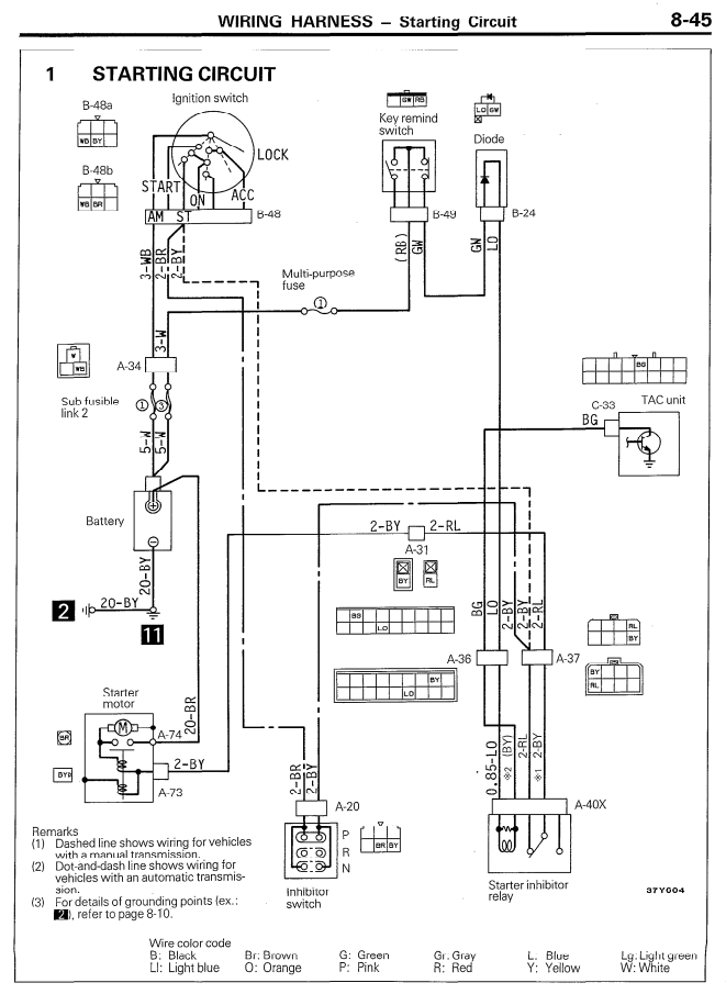 MITSUBISHI STARION JD 2.0L 2.6L 1985-1989