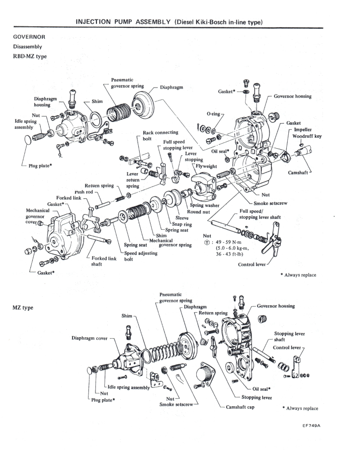 J13 Engine DATSUN A10 A12 FJ20 J13 J15 J16 SD22 SD23 SD25 SD33 OHC ENGINE SERVICE
