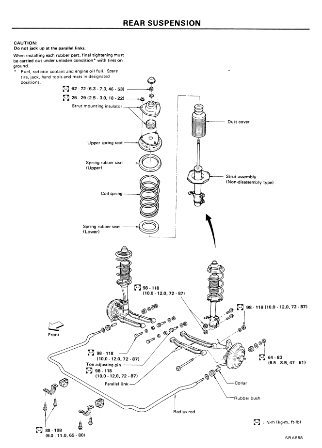 NISSAN EXA N13 CA18DE CA16DE 1986-1991