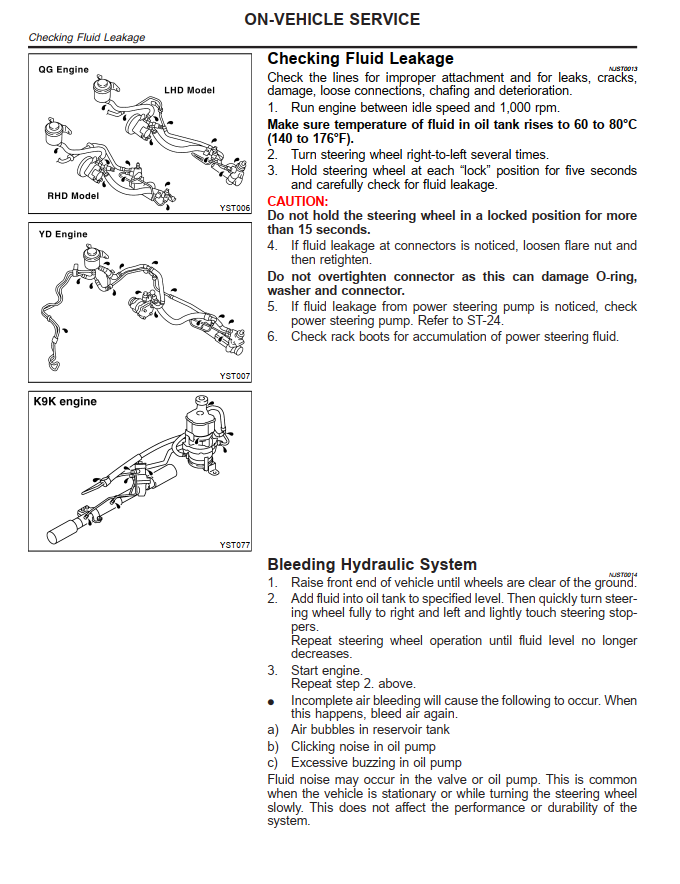 NISSAN PULSAR N16 1.5L 1.8L 2.2L 2001-2006