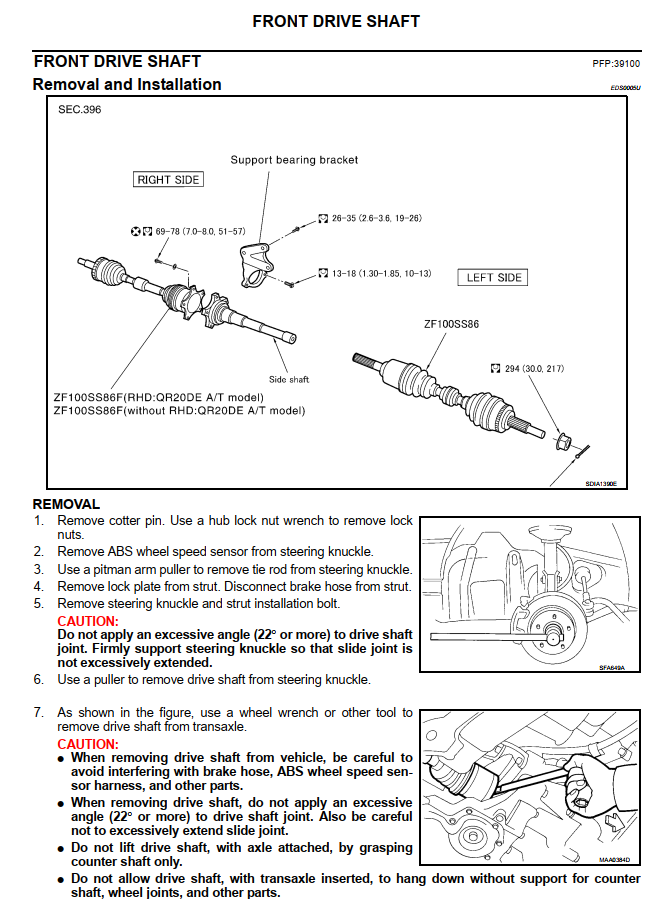 NISSAN X-TRAIL T30 2.0L 2.2L 2.5L 2001-2007