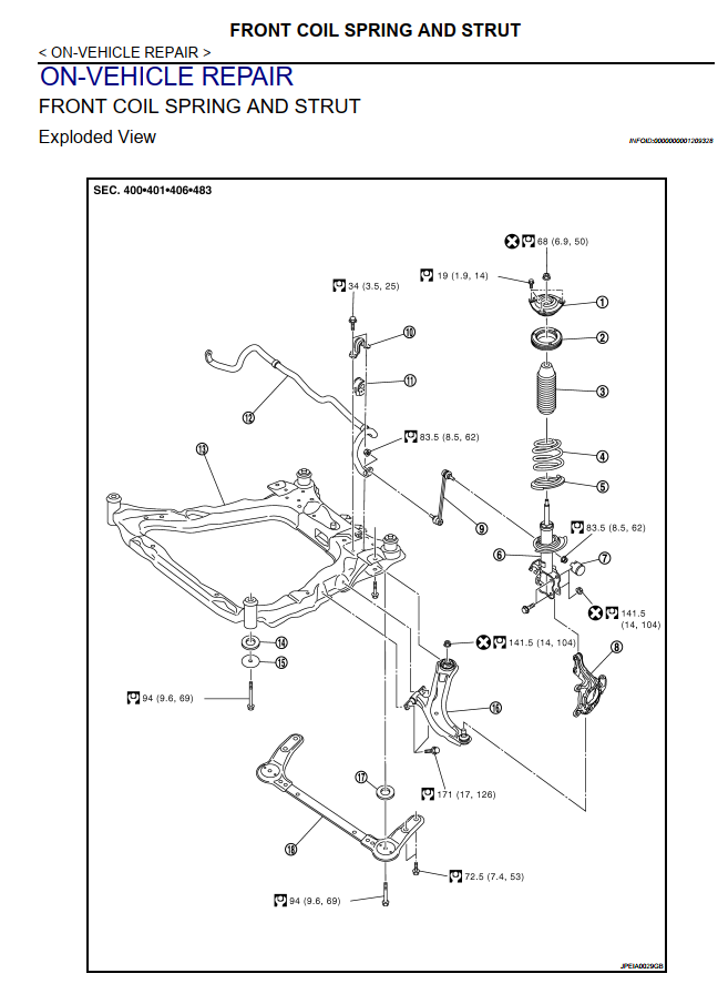 NISSAN XTRAIL X-TRAIL T31 2.0L 2.5L 2007 - 2009