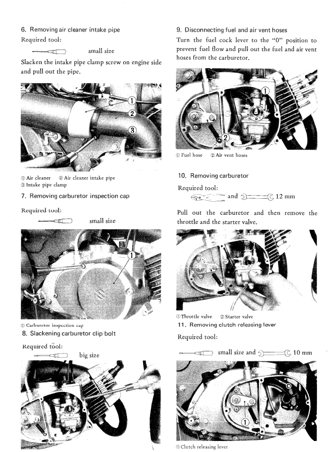 SUZUKI JR50 JR50V RV50 BIKE