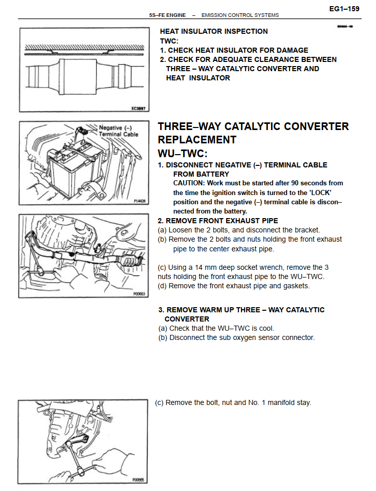 TOYOTA CALDINA 1992-2007 5S-FE 3S-FE 3S-GE 3S-GTE ENGINES