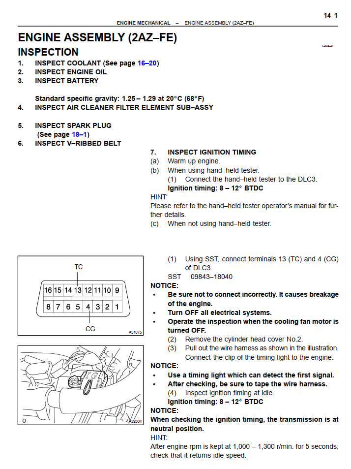TOYOTA CAMRY 2002-2006 5S-FE 1MZ-FE
