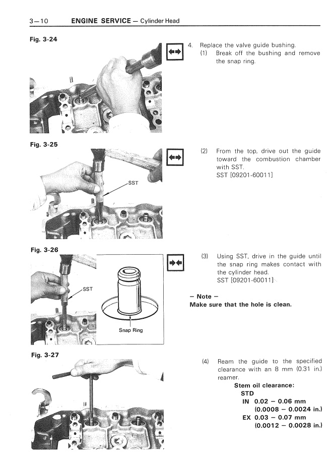 TOYOTA CELICA 1981-1985 2.0L 2.4L ENGINE