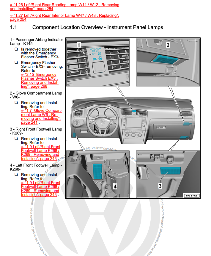 VOLKSWAGEN VW GOLF GTI MK7 2012-2020