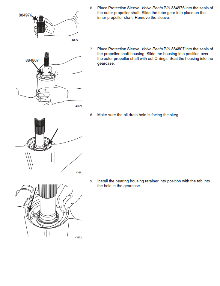 VOLVO PENTA SX-M DPS-M DRIVE STERNDRIVE AND TRANSOM SHIELD