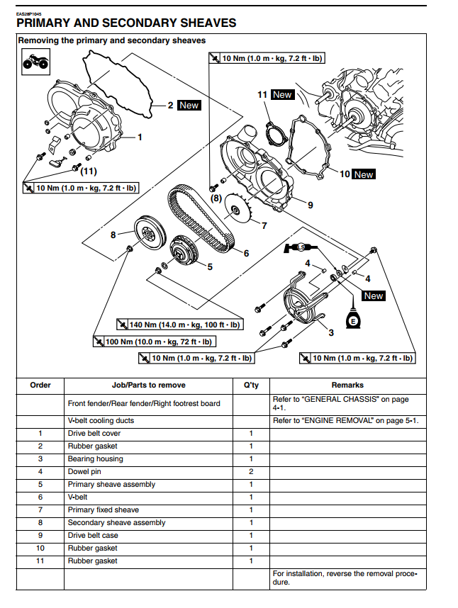 YAMAHA GRIZZLY 550 FI 700 FI ATV 2006-2009