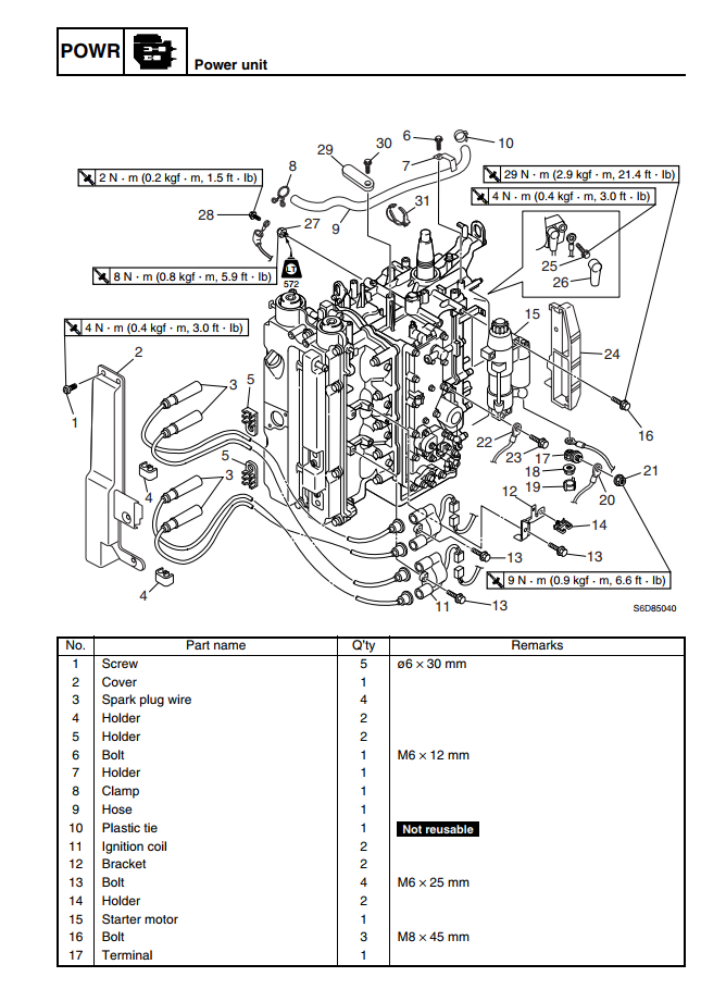 YAMAHA OUTBOARD F80A F100A F80B F100B F100C F100X