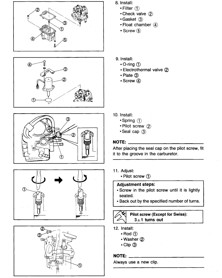 YAMAHA T9.9T-W, F9.9T-W, F9.9A-B, F8B OUTBOARD