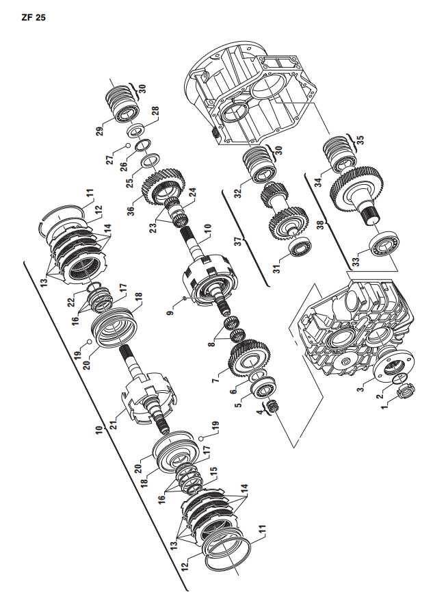 ZF 25 45A 45 63 63A 80 85A MARINE TRANSMISSION GEARBOX