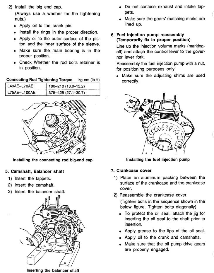 YANMAR L40 L48 L60 L70 L75 L90 L100 AE INDUSTRIAL DIESEL ENGINE