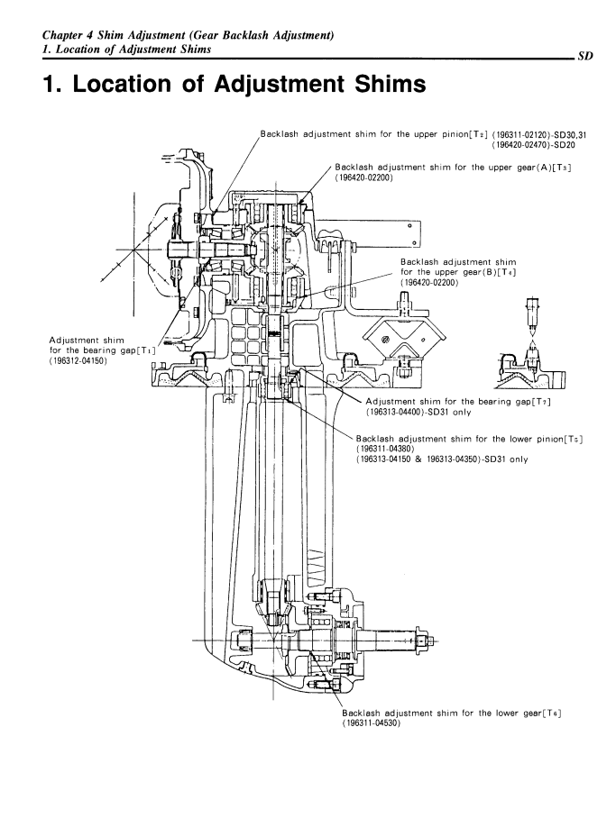 YANMAR SD20 SD30 SD31 SD40 SD50 SD60 SAIL DRIVE SD