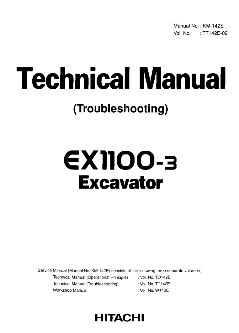 HITACHI EX1100 EXCAVATOR LOADER