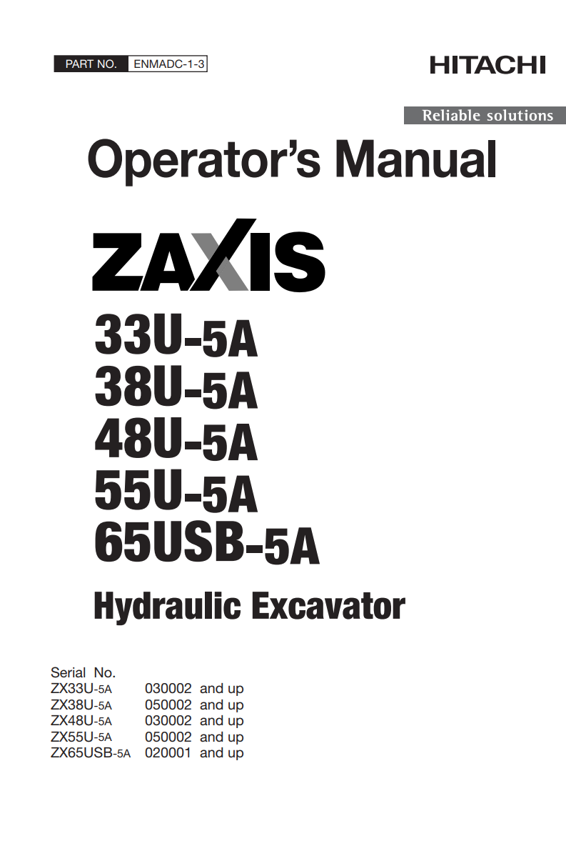 HITACHI ZX 55U -5ALOADER EXCAVATOR
