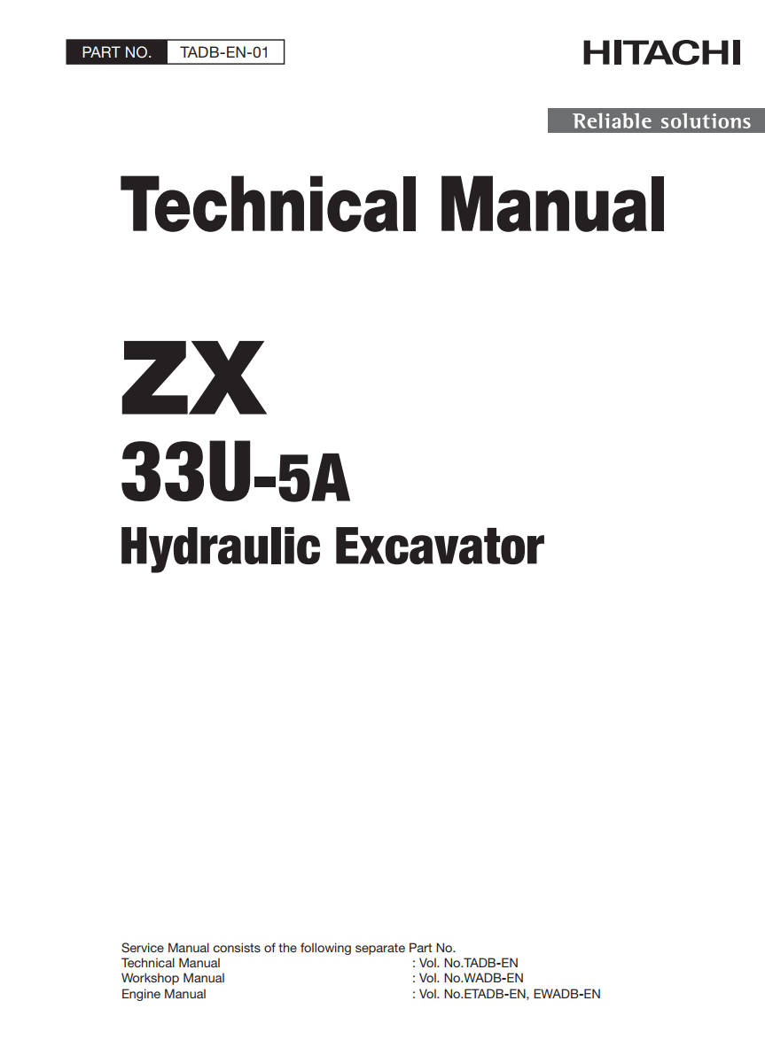 HITACHI ZX33U-5A HYDRAULIC LOADER