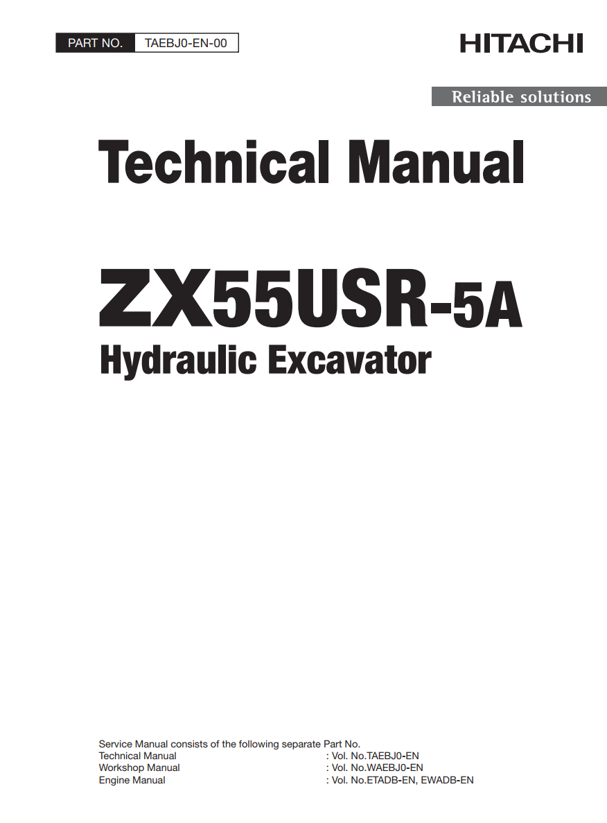 HITACHI ZX55USR-5A HYDRAULIC LOADER