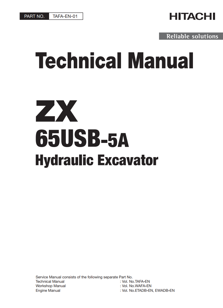 HITACHI ZX 65USB -5A HYDRAULIC LOADER