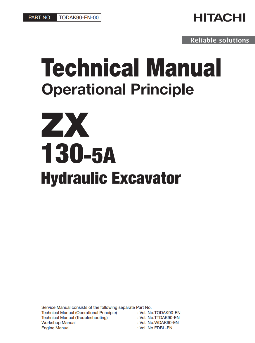 HITACHI ZX130 -5A HYDRAULIC LOADER