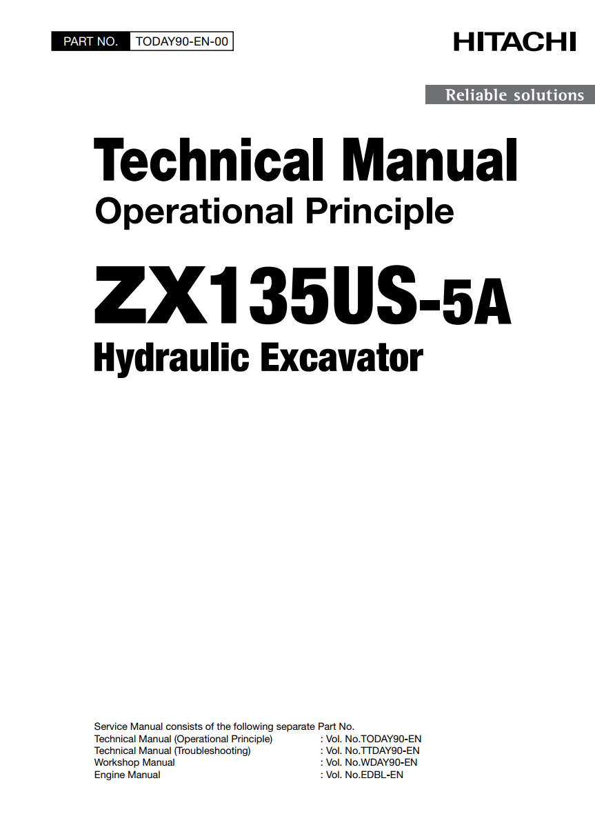 HITACHI ZX135US -5A HYDRAULIC LOADER