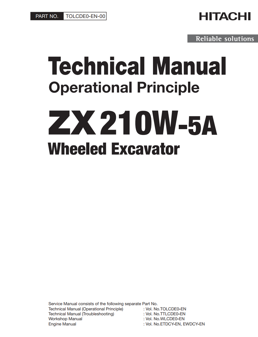 HITACHI ZX 210W-5A HYDRAULIC DIGGER